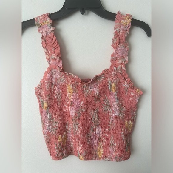 Forever 21 crop top floral size large - Picture 1 of 3